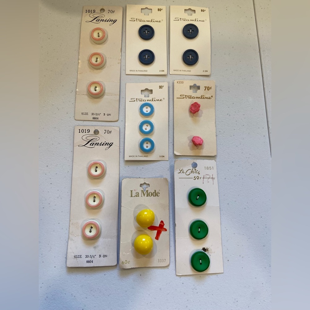 Vintage colorful buttons